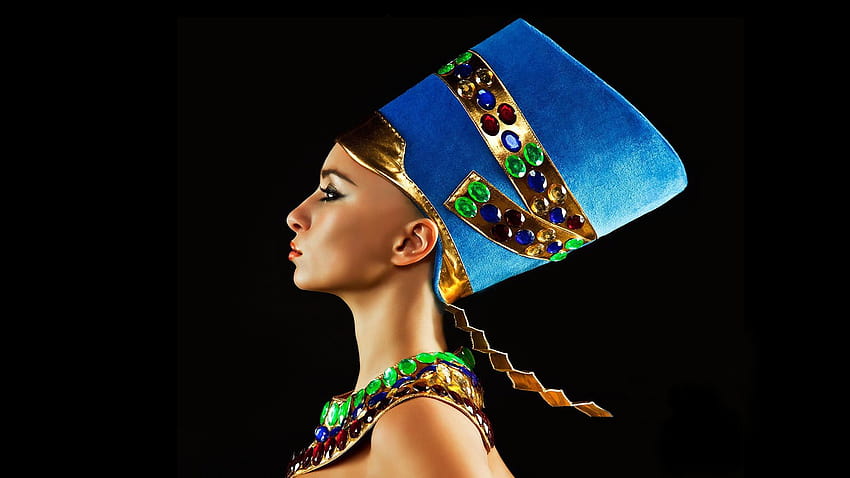 women, Queen, Egyptian, head dress, profile, faces, egyptian princess HD wallpaper