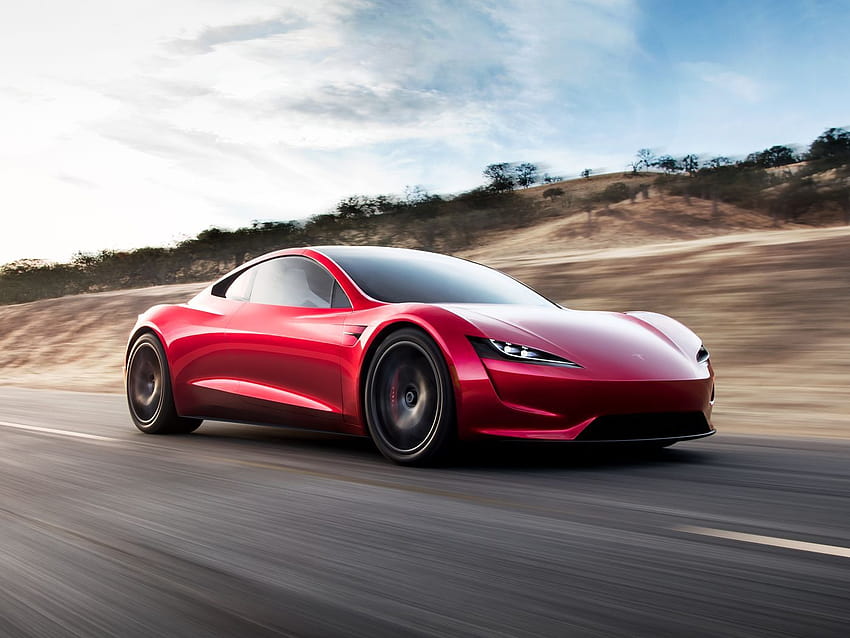 Here's how Elon Musk might use rocket thrusters on the new Tesla Roadster HD wallpaper