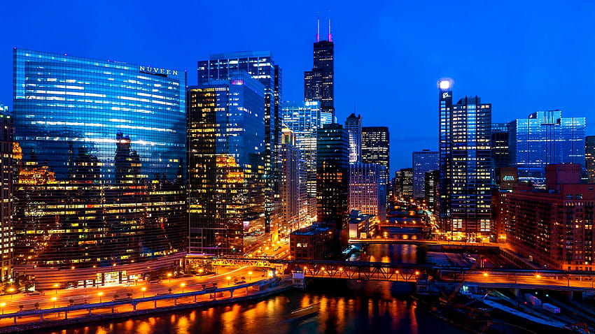 5 Chicago, Innenstadt von Chicago HD-Hintergrundbild
