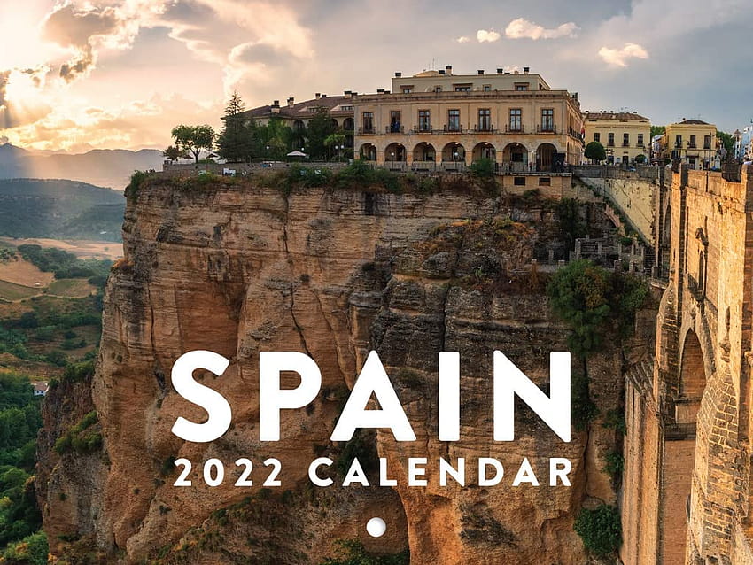 Amazon: Calendario de pared de España 2022, gráfico de viajes en español europeo, Europa, Barcelona, ​​Madrid, islas, calendario grande de 18 meses, página mensual de papel grueso a todo color, plegado, listo para colgar, agenda de 18.0 x 12.0 in: fondo de pantalla