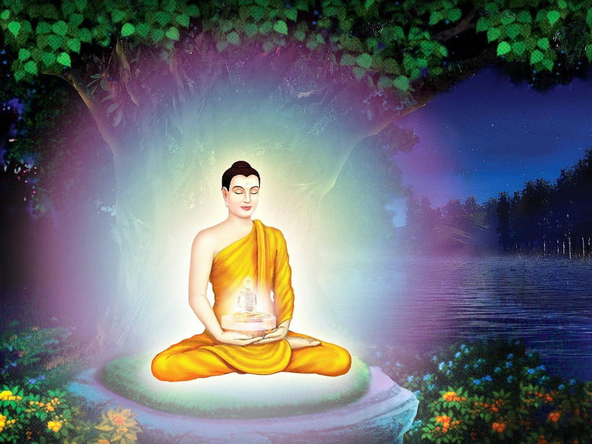 Meditasi Dewa Buddha, siddhartha gautama buddha Wallpaper HD
