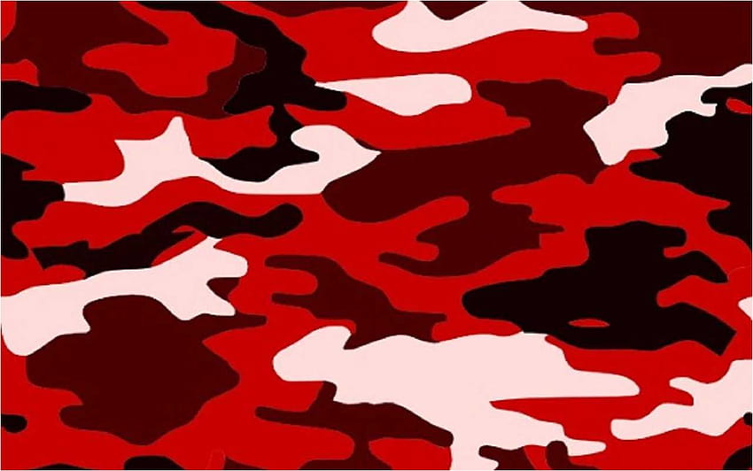 Red Camo wysłane przez Michelle Anderson, czerwony kamuflaż Tapeta HD