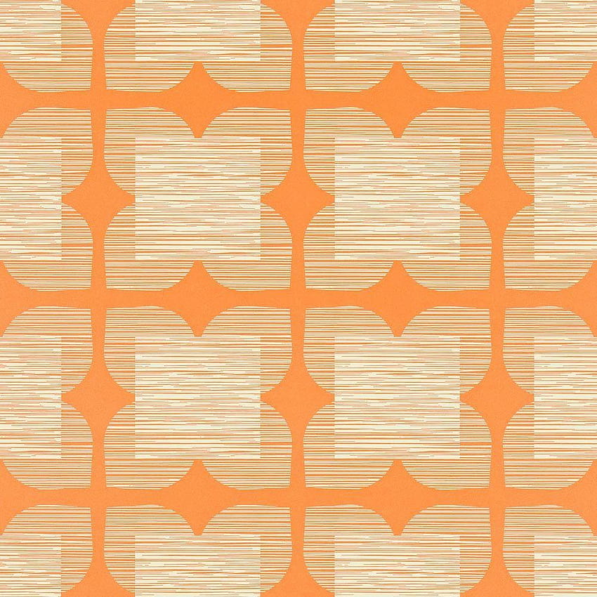 Orla Kiely Flower Tile Orange HD phone wallpaper