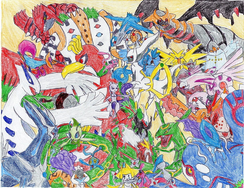 All Legendary Pokemon, legendary and mythical pokemon HD wallpaper