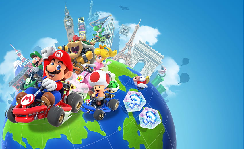 Mario Kart Tour na Androida Tapeta HD