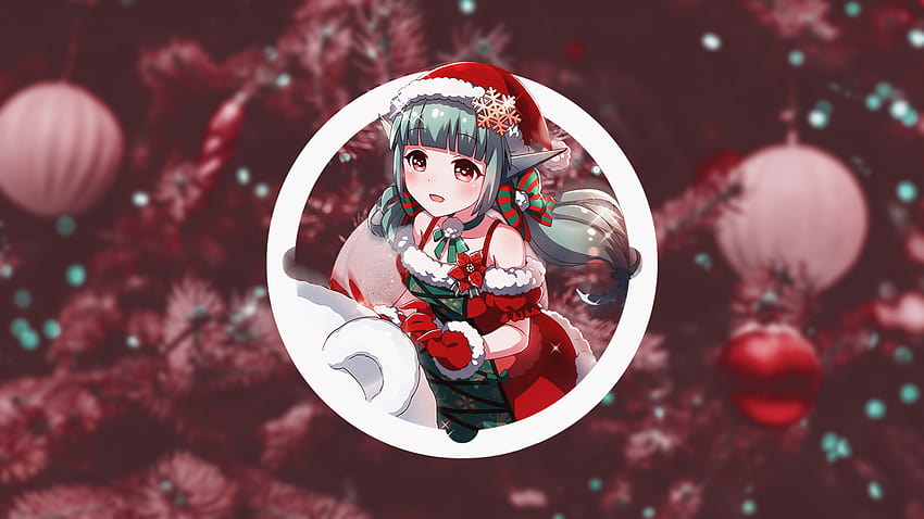 : Piture in , 크리스마스, 애니메이션 소녀들 2560x1440, 애니메이션 크리스마스 HD 월페이퍼