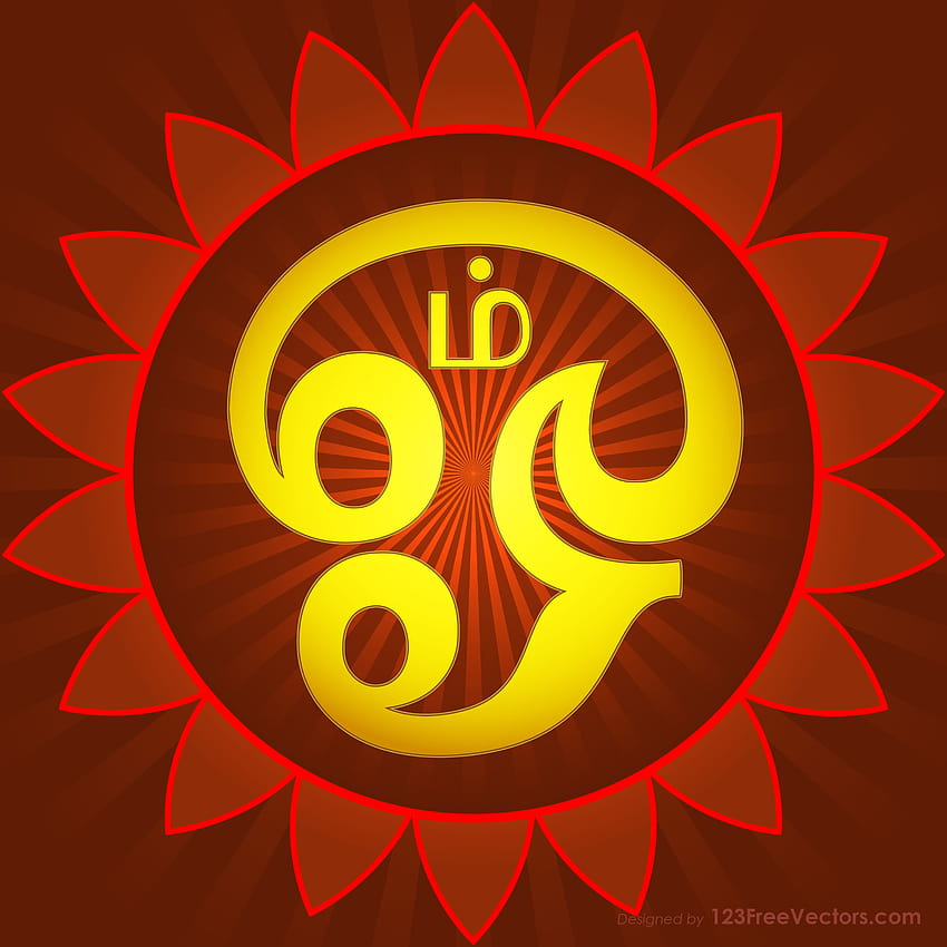 Tamil Om, símbolo om Papel de parede de celular HD