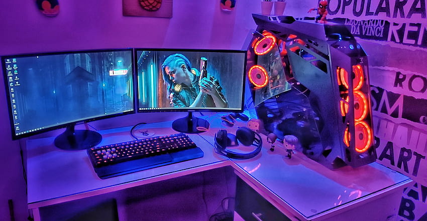 Was denkst du?, Gaming Room Setup HD-Hintergrundbild