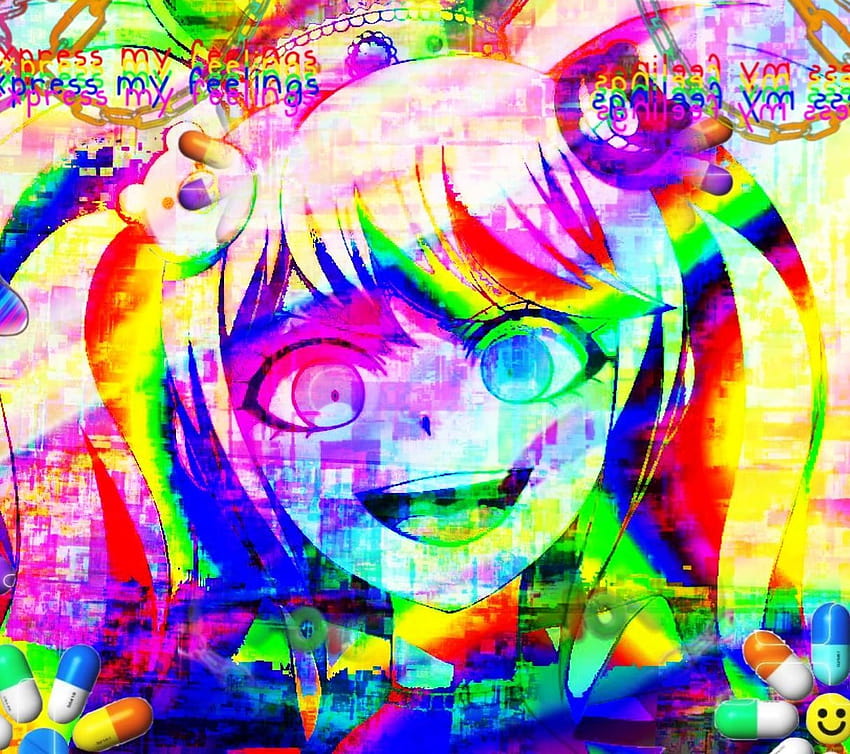 Glitchcore pfp junko enoshima HD wallpaper | Pxfuel