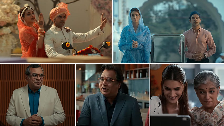 Hum Do Hamare Do Trailer: Rajkummar Rao, Kriti Sanon, Paresh Rawal And Ratna Pathak Shah Are Here To Entertain You This Diwali! HD wallpaper