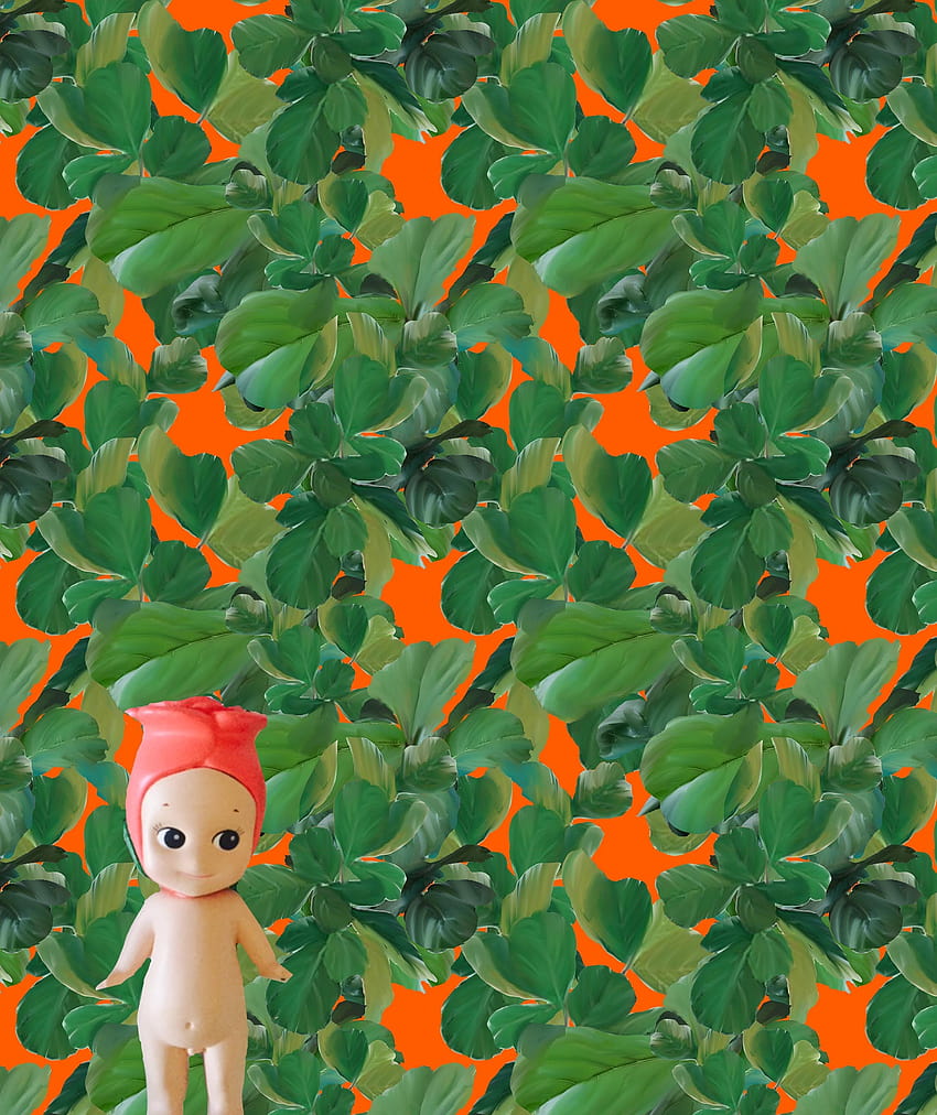 Fiddle Leaf Orange 1:12 Dollhouse Digital HD phone wallpaper