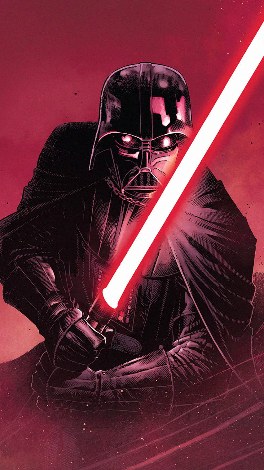 Comic Star Wars Darth Vader, Klonkriege Darth Vader HD-Handy-Hintergrundbild