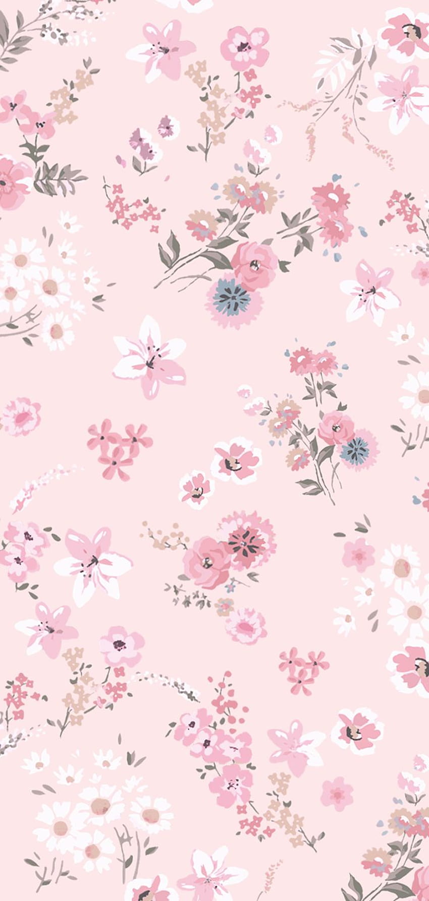 Tiny Flowers, pastel spring flowers HD phone wallpaper