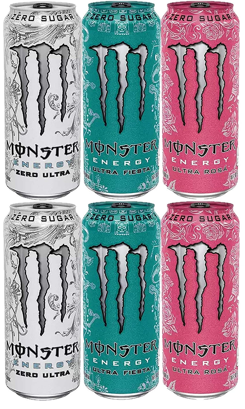 Monster Energy Drink, paquete variado sin azúcar, 16 onzas, 6 unidades: Amazon.com: Grocery & Gourmet Food fondo de pantalla del teléfono