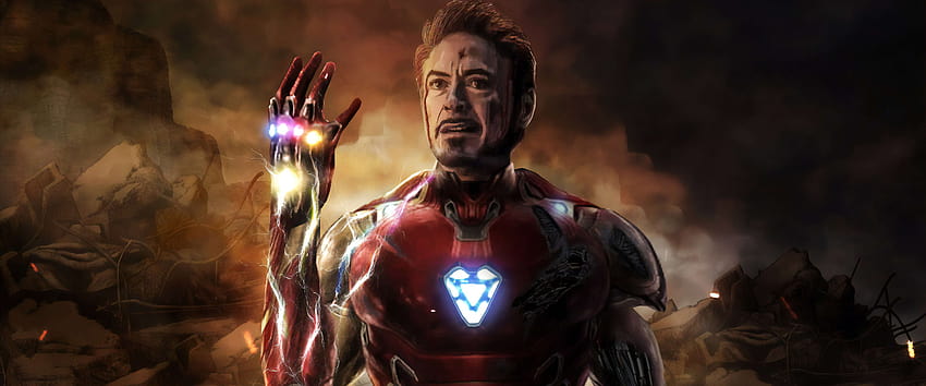 Iron Man Ultrawide, sade endüstriler HD duvar kağıdı
