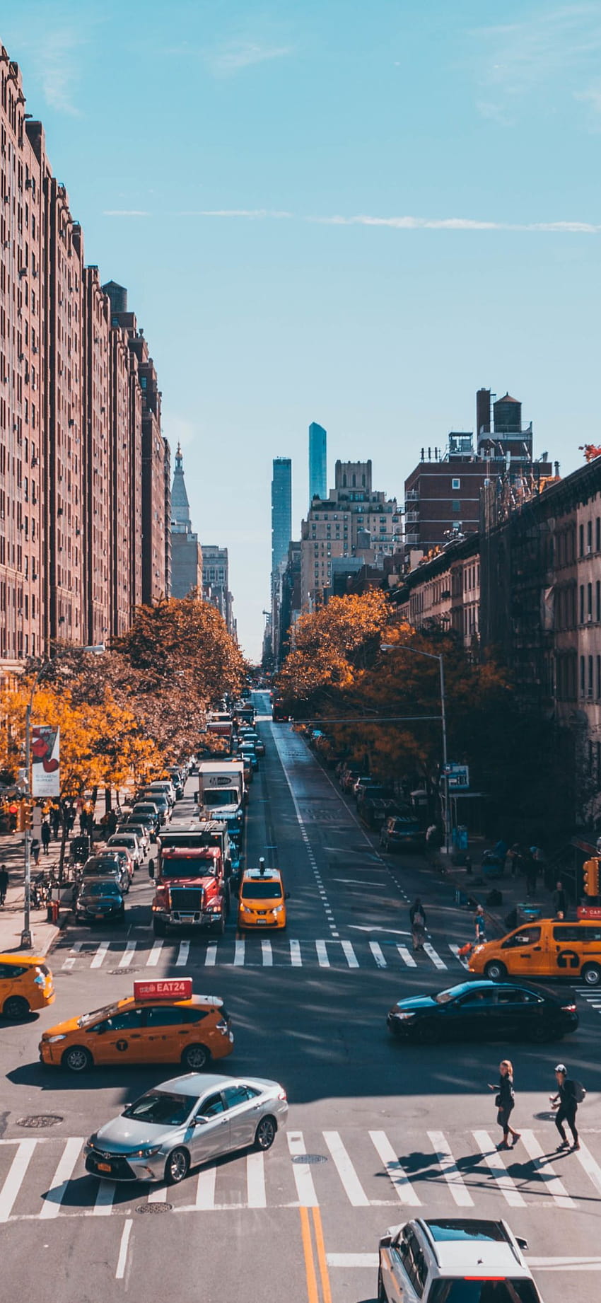 1080x2340 New York City Street graphy 1080x2340 Resolution , City , and Backgrounds, new york streets HD phone wallpaper