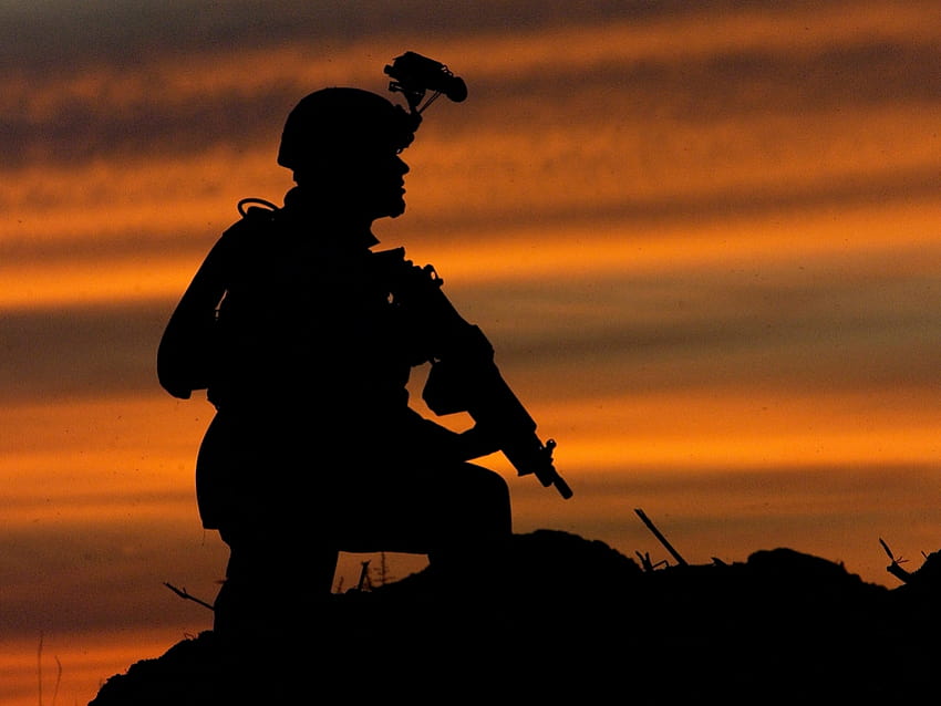 Asker Günbatımı, düşmüş asker HD duvar kağıdı