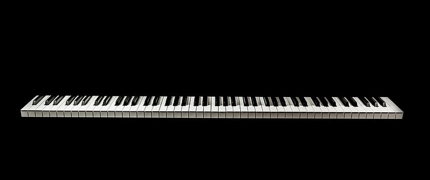 3440x1440 피아노 키보드, 음악, 단순한 HD 월페이퍼