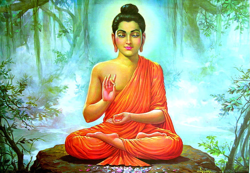 Lord Gautam Buddha, lord buddha HD wallpaper