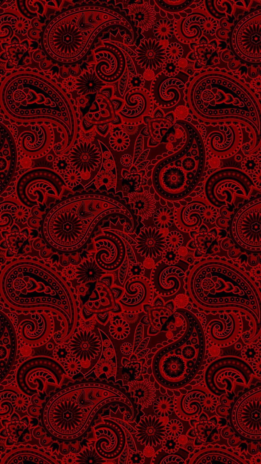 Red Paisley, red bandanna HD phone wallpaper