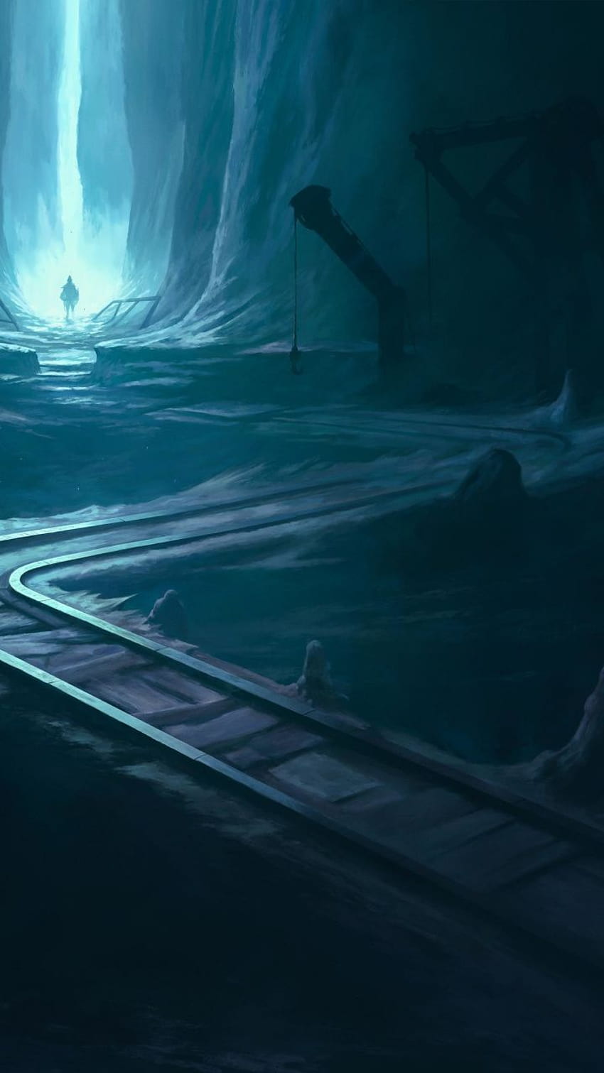 Cueva, ferrocarriles, Path of Exile, juego en línea, oscuro, 720x1280, juego de vía fondo de pantalla del teléfono