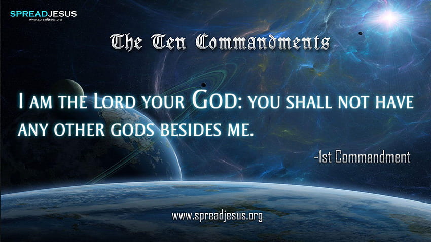 The Ten Commandments 1st Commandment: I am the Lord your God: you HD wallpaper