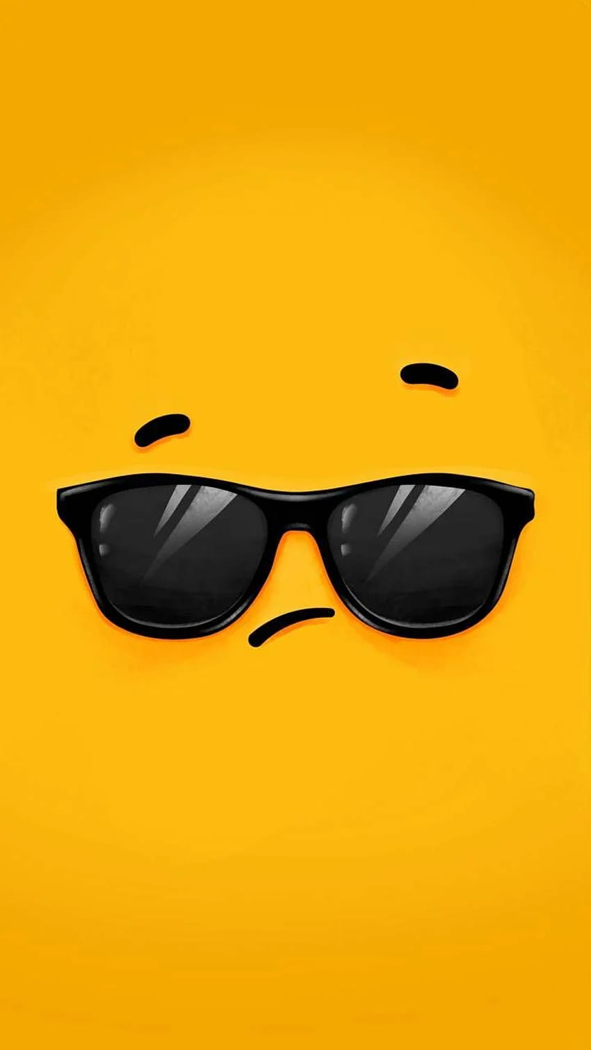Kacamata Hitam Emoji wallpaper ponsel HD
