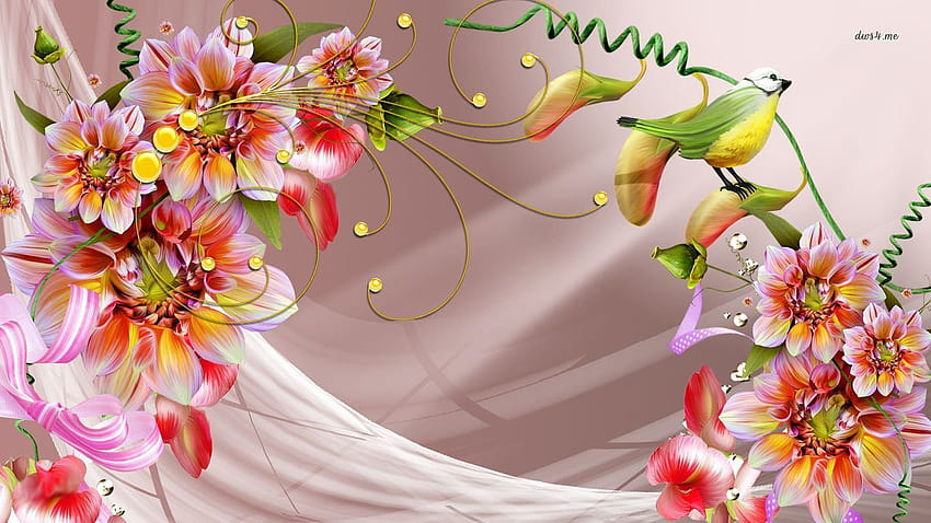 Floral Greeting Card, greeting cards HD wallpaper