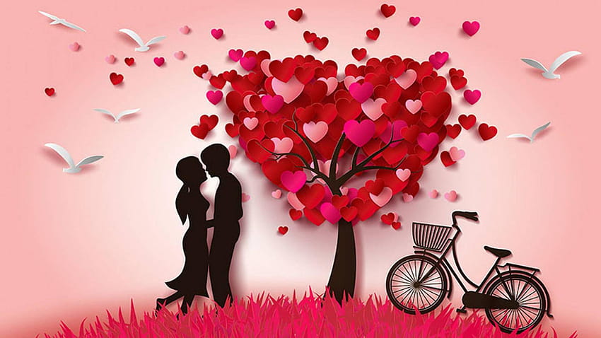 Facebook と Whatsapp のメッセージ ロマンチックな愛 愛するカップル, メッセージで愛 高画質の壁紙