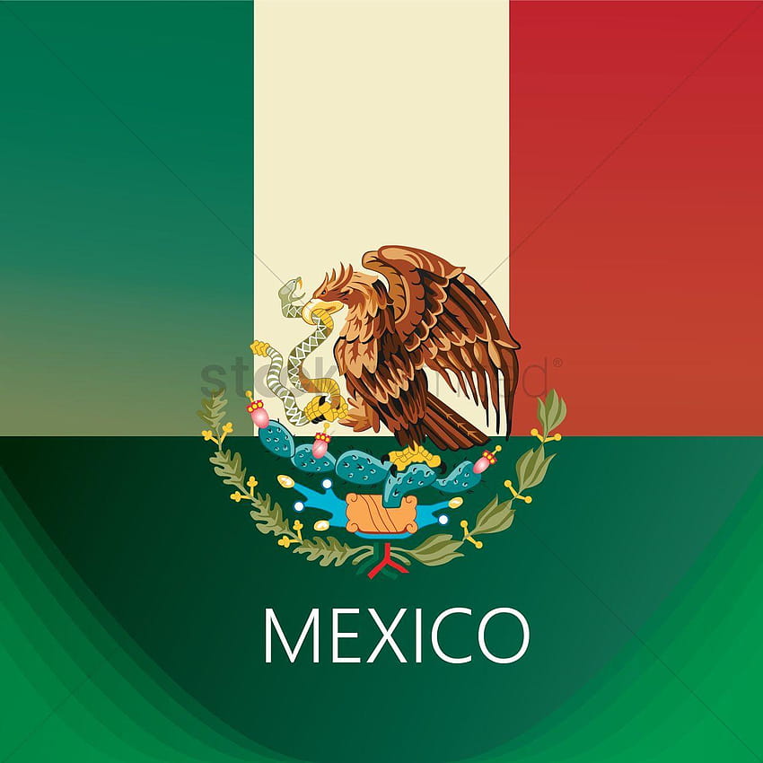 The flag of Mexico Spanish Bandera de   Stock Video  Pond5