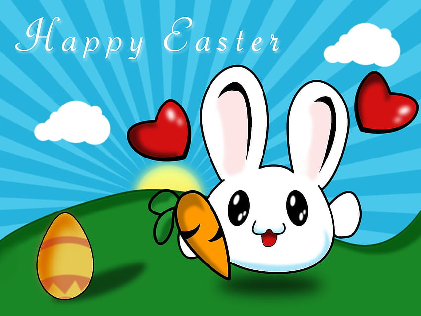 Aesthetic Easter 1600×1200, easter bunny aesthetic HD wallpaper