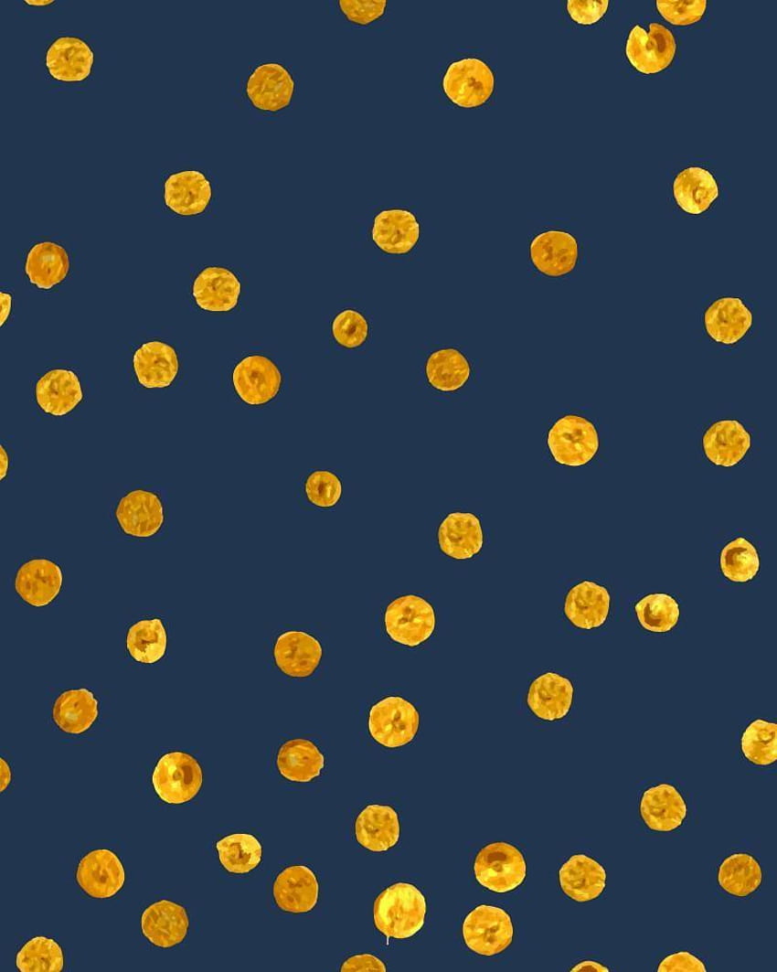 Gold Polka Dot, polka dots HD phone wallpaper