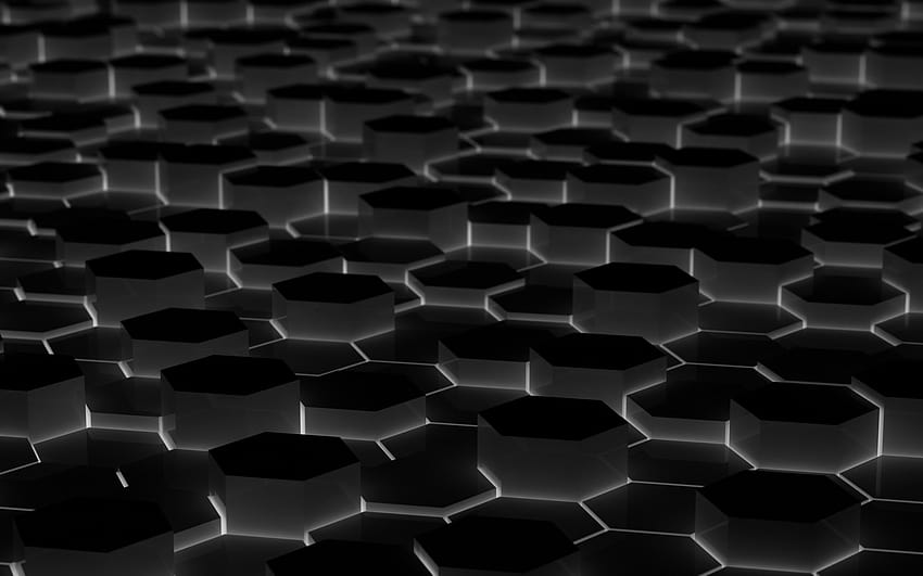 Hex Grid, hexagon pattern HD wallpaper