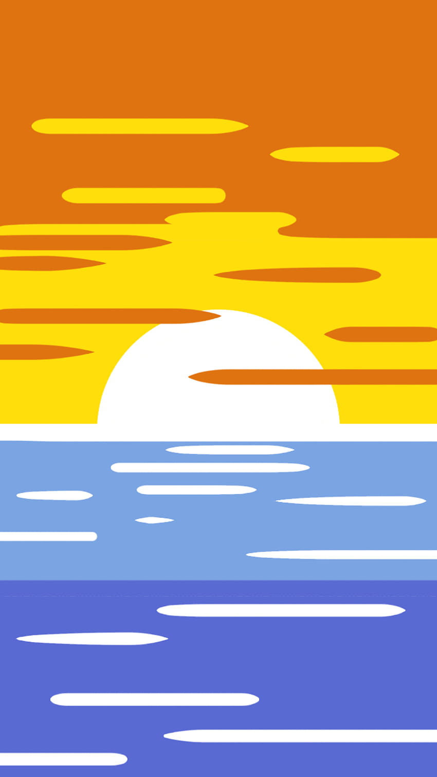 I realized the aroace flag looked like a sunset over the ocean so I tried making a for it. I'm terrible at sunsets and I never do this simplistic of drawings HD phone wallpaper