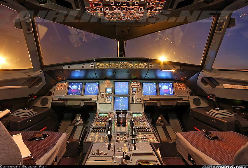 Airplane Cockpit Group, airbus cockpit HD wallpaper