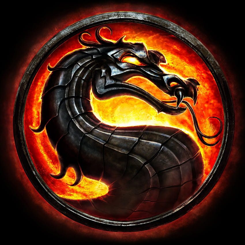 Mortal Kombat , Dragon, Black background, Graphics CGI, dragon black HD phone wallpaper
