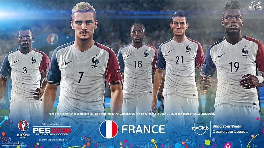 of The UEFA EURO 2016 version of PES 2016 is out now 2/20, france national football team HD wallpaper