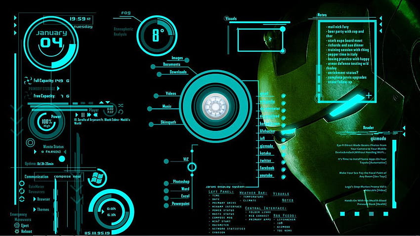 Transforme seu laptop em JARVIS do Homem de Ferro!, laptop hacker papel de parede HD