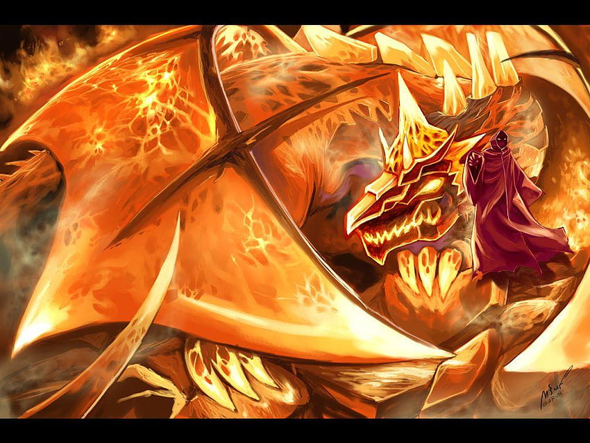 Orange Dragon, fire dragons HD wallpaper | Pxfuel
