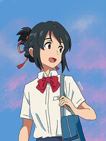 Download Mitsuha wallpaper by Ballz_artz - 93 - Free on ZEDGE™ now. Browse  millions of popular aesthetic Wallpapers… | Anime, Your name anime, Anime  wallpaper phone