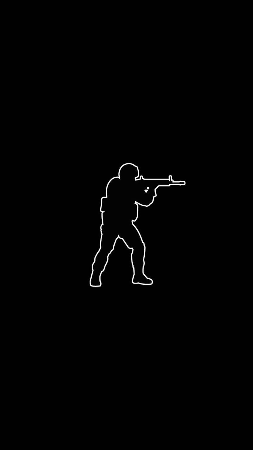 Black AMOLED CS GO by Leandro13_04, amoled zedge HD phone wallpaper