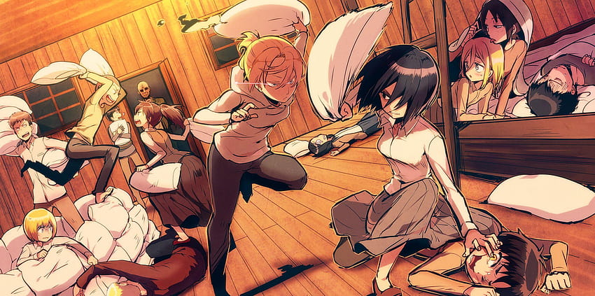 Anime Attack On Titan Annie Leonhart Armin Arlert Sasha Braus Eren Sfondo HD