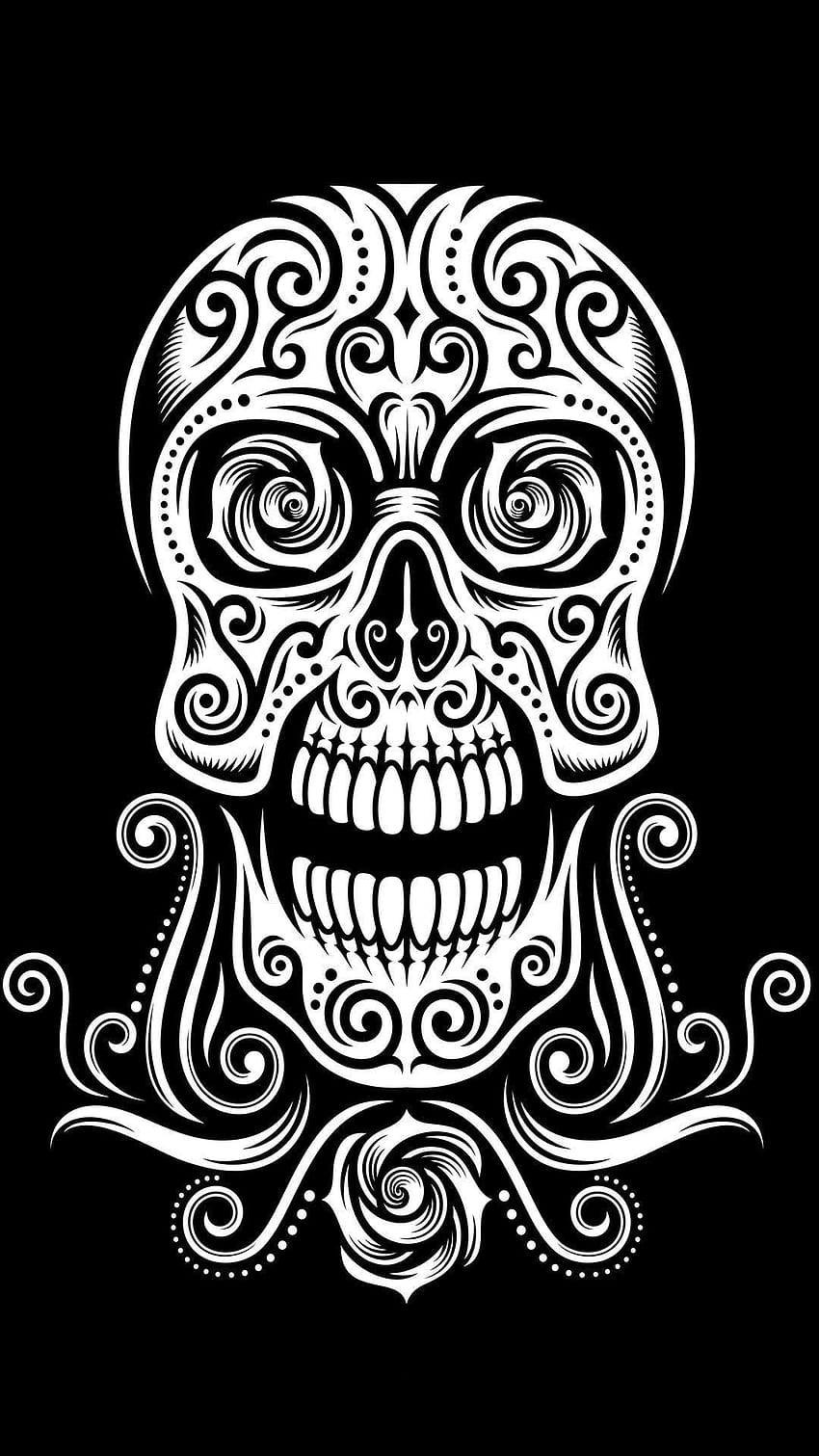 New Tribal Pattern Black and White HD phone wallpaper