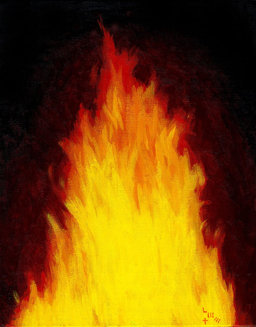 painting flames with acrylic, fire superpowers HD phone wallpaper