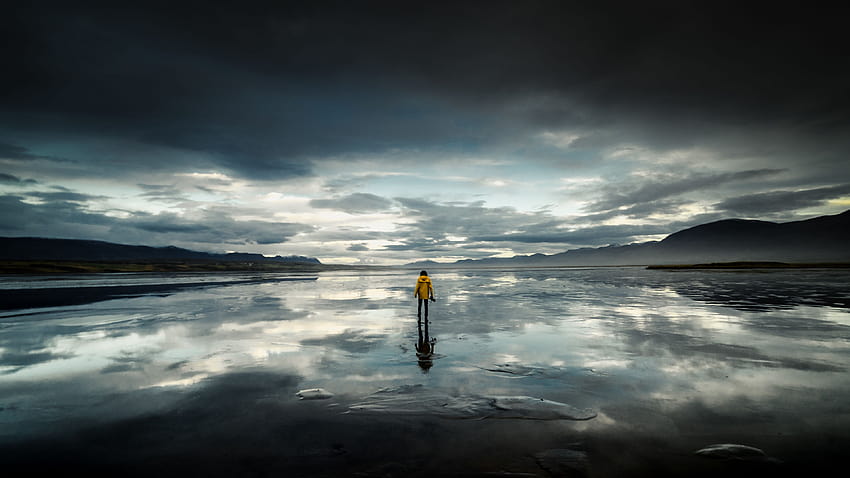 Alone In The Beach , Nature , crescent beach HD wallpaper