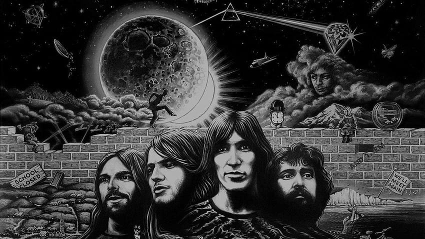 Nick Mason, Pink Floyd, Richard Wright, Roger Waters, Syd Barrett HD duvar kağıdı
