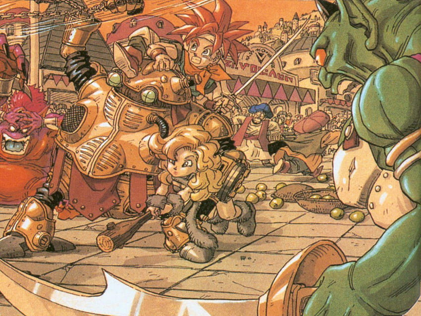 Chrono Trigger and Backgrounds HD wallpaper