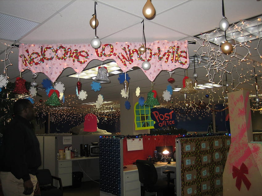 whoville christmas office decorations