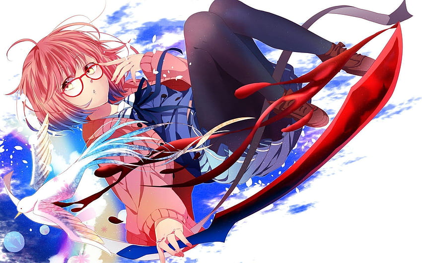 Download wallpaper glasses, Anime, Kyoukai no Kanata, Sakura Inami, Mitsuki  Nase, Shizuku Ninomiya, Mirai Kuriyama, Ai Shindou, section other in  resolution 640x960