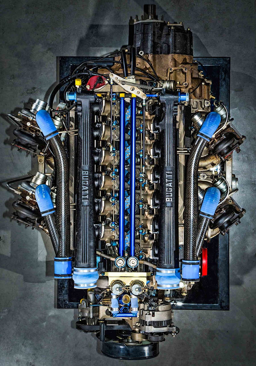 Jacob & Co. Bugatti Chiron Tourbillon verkapselt einen funktionierenden W16, w16 Motor HD-Handy-Hintergrundbild